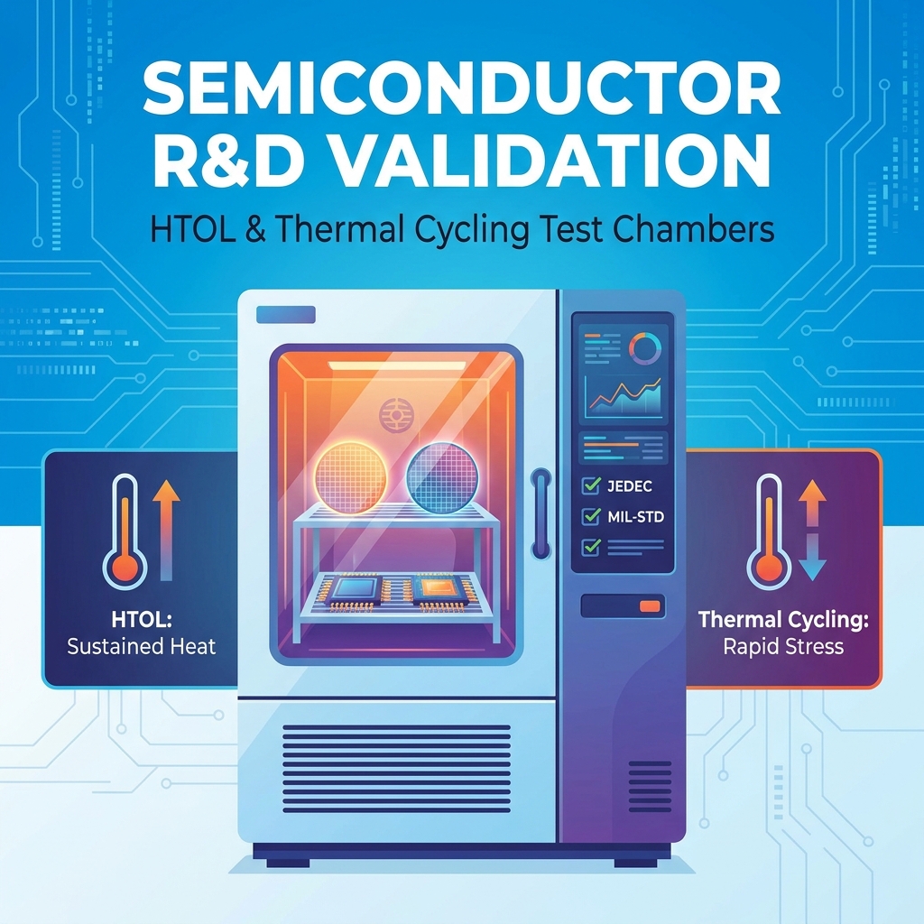 HTOL & Thermal Cycling Test Chambers for Semiconductor R&D Validation